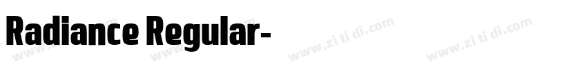 Radiance Regular字体转换 Radiance Regular字体转换